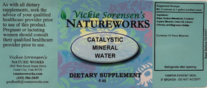 Catalystic Mineral Water